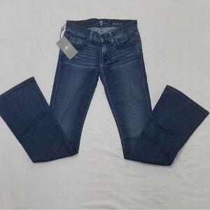 7 For All Mankind Dark Blue Boot Cut Jeans